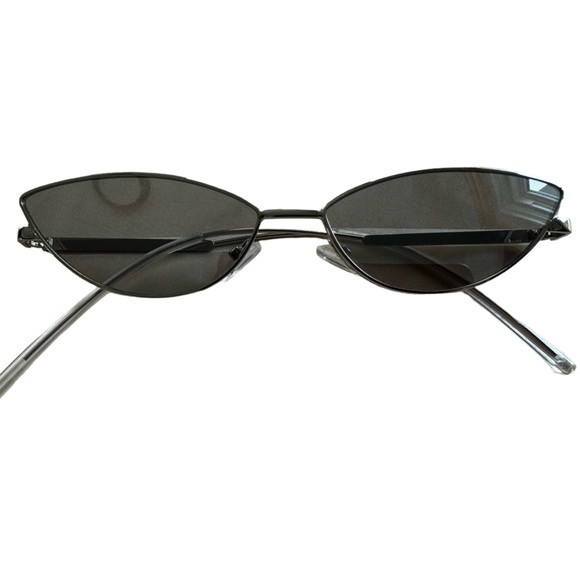 Cat Eye Silver Framed Womens Sunglasses - Picture 2 of 5